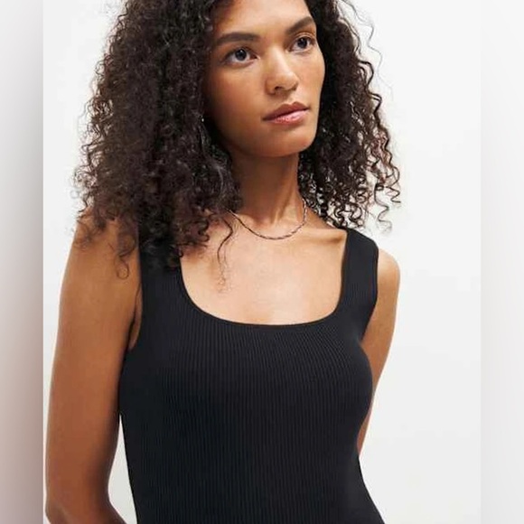 NWOT Reformation Marcel Cotton Ribbed Mini Dress - Picture 2 of 7